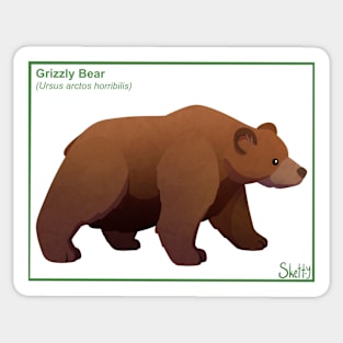 Grizzly science Sticker